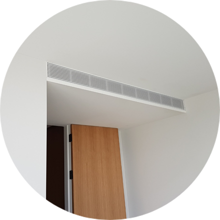 Ceiling mounted ducted heat pumps